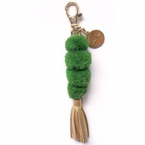 Packed Party The Details Pom Pom Keychain Green NWT